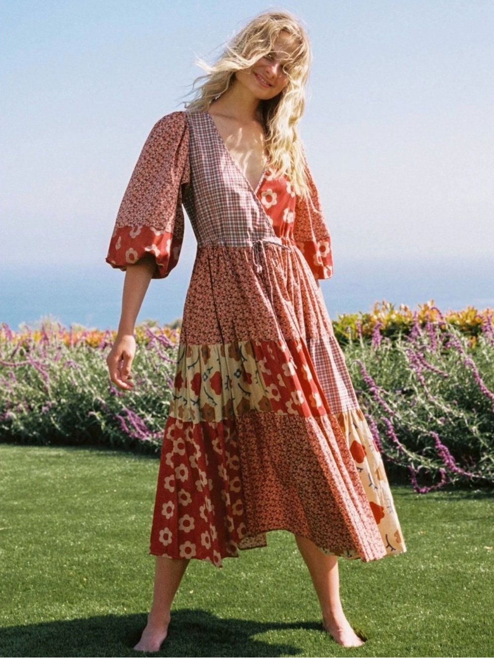Christy Dawn Gina Dress in Ruby Patchwork